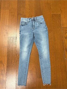 Express Light Blue Skinny High-Rise Jeans